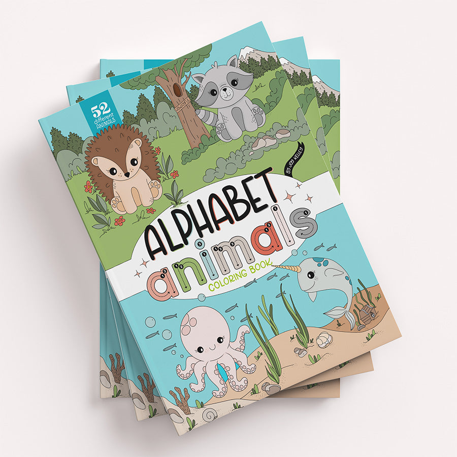 Alphabet Animals Coloring Book for Kids - howjoyfulshop