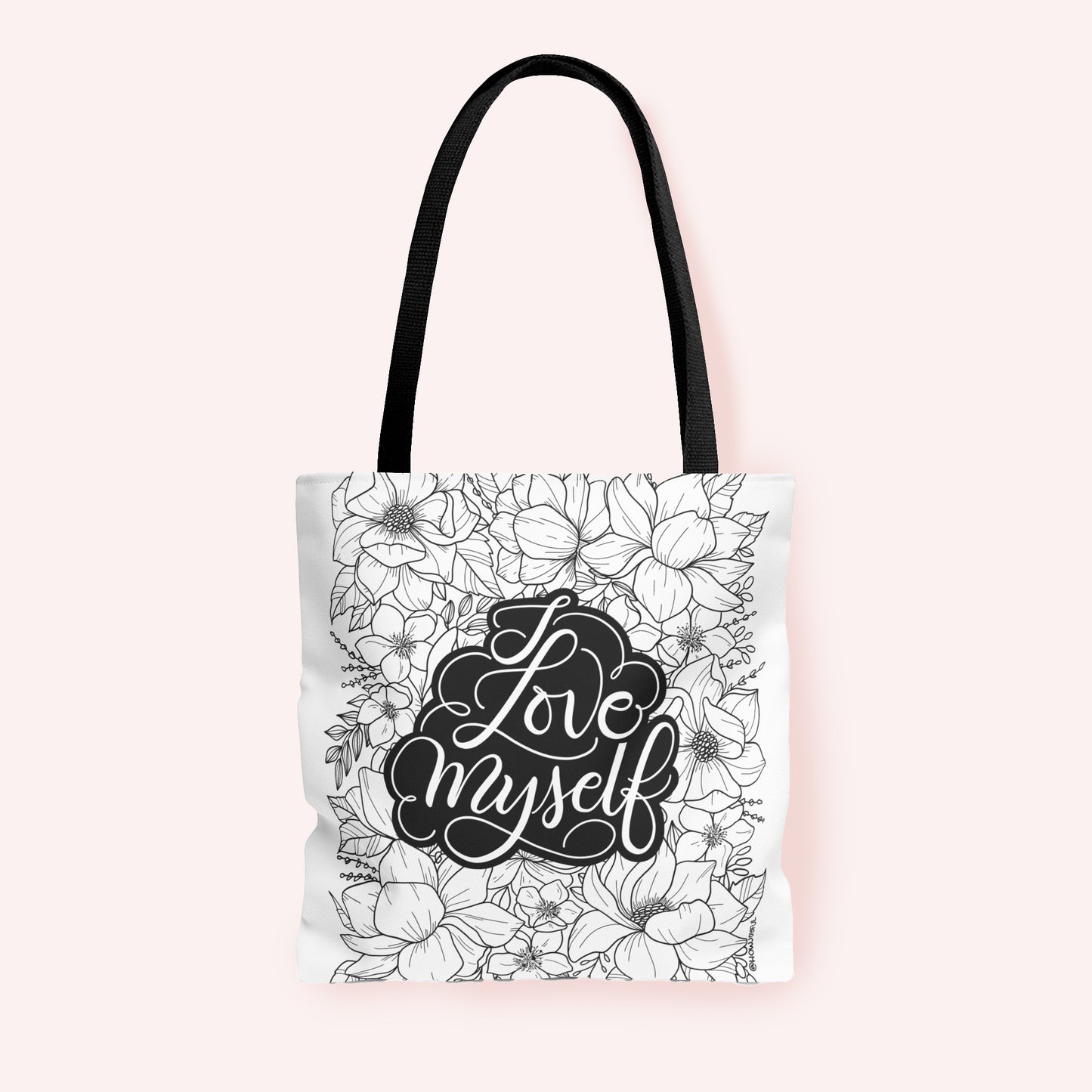 I love Myself - Affirmation Tote Bag - howjoyfulshop