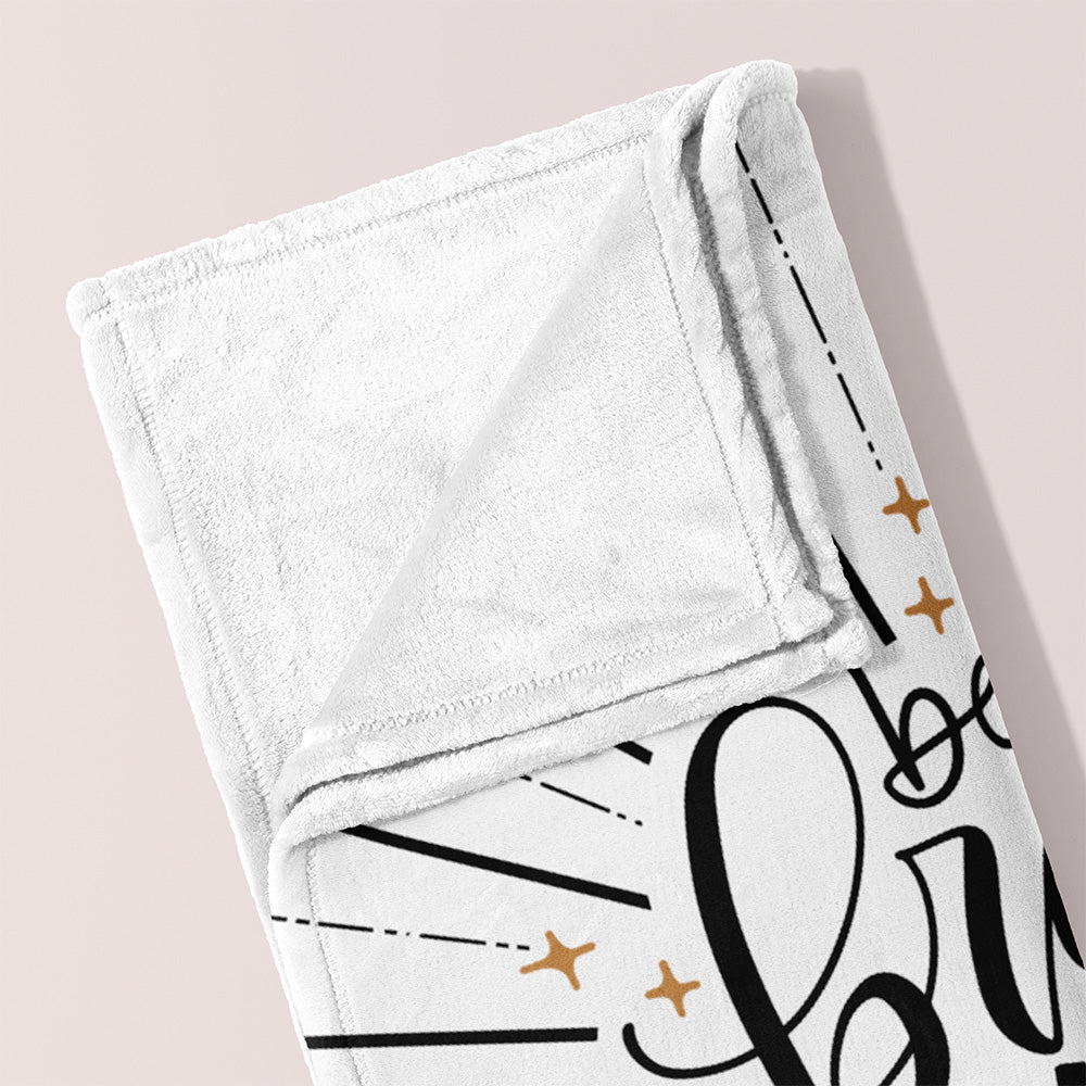 Be brave little one - Velveteen Blanket - howjoyfulshop