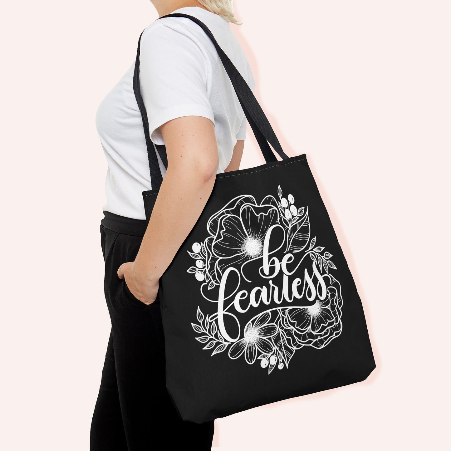 Be fearless - Affirmation Tote Bag - howjoyfulshop