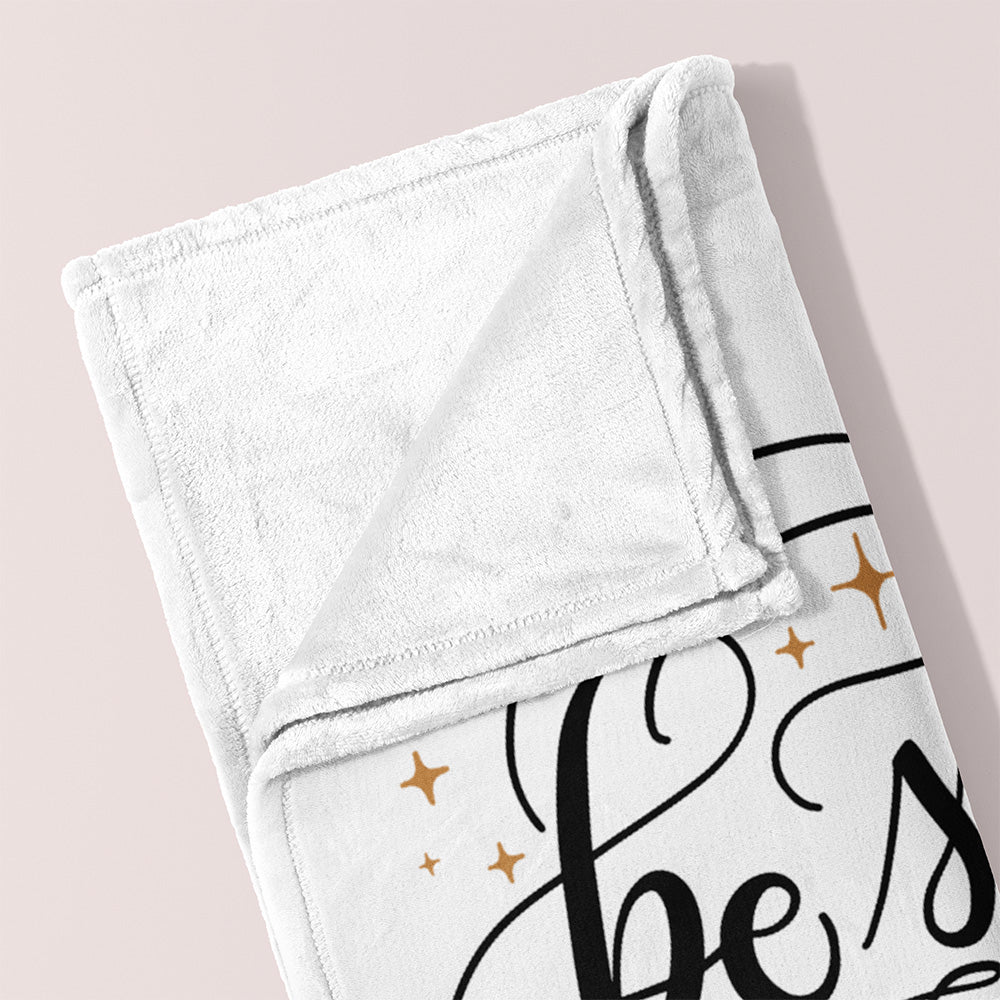 Be strong & courageous - Velveteen Blanket - howjoyfulshop
