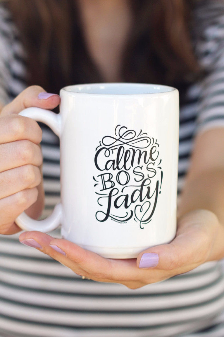 Call me boss lady - 15oz Mug - howjoyfulshop