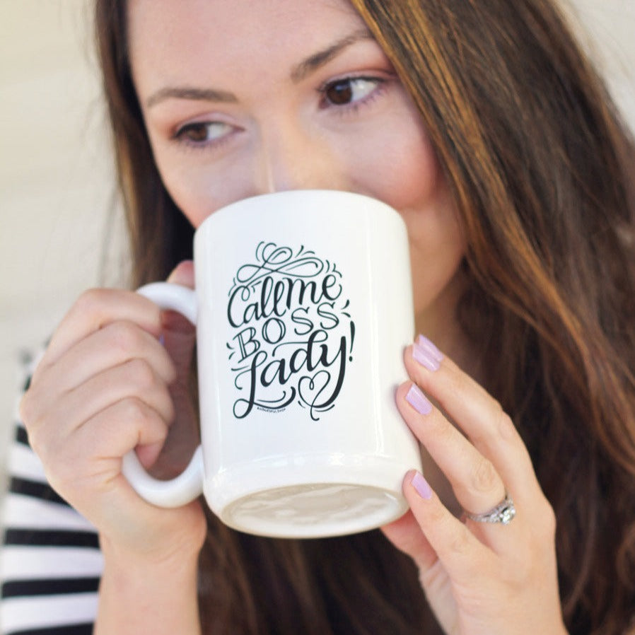 Call me boss lady - 15oz Mug - howjoyfulshop