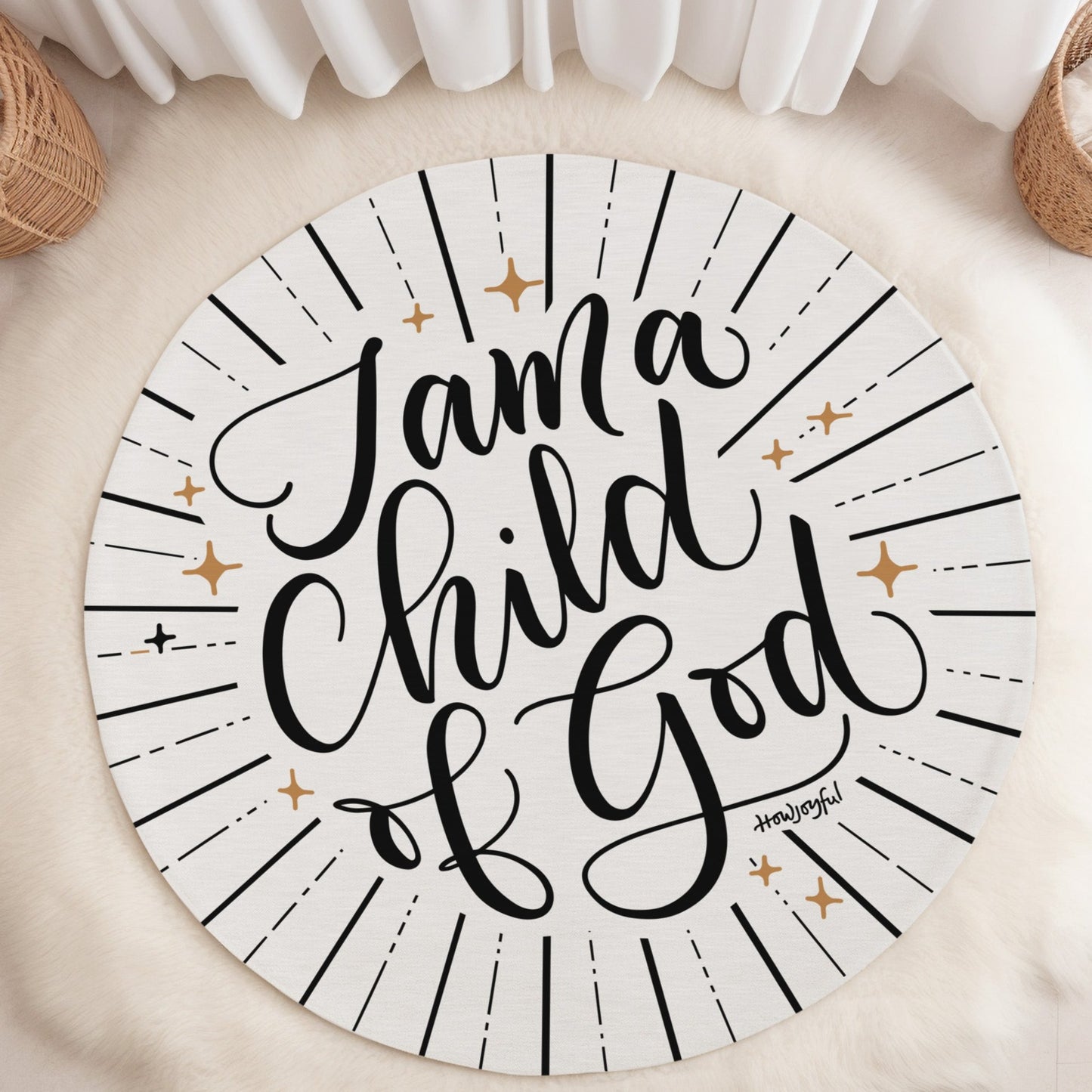 I am a Child of God Area Rug - howjoyfulshop