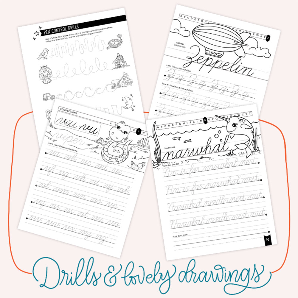 Cursive Handwriting Basics for Kids Workbook - howjoyfulshop