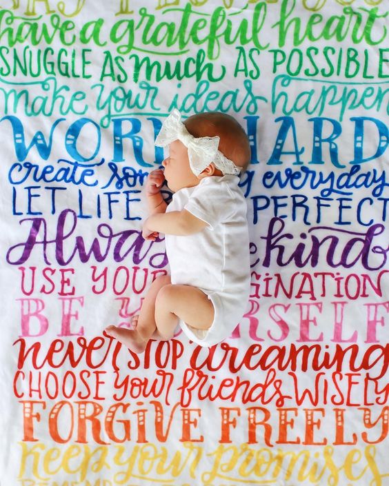Rainbow Encouraging Family Rules - Velveteen Blanket - howjoyfulshop