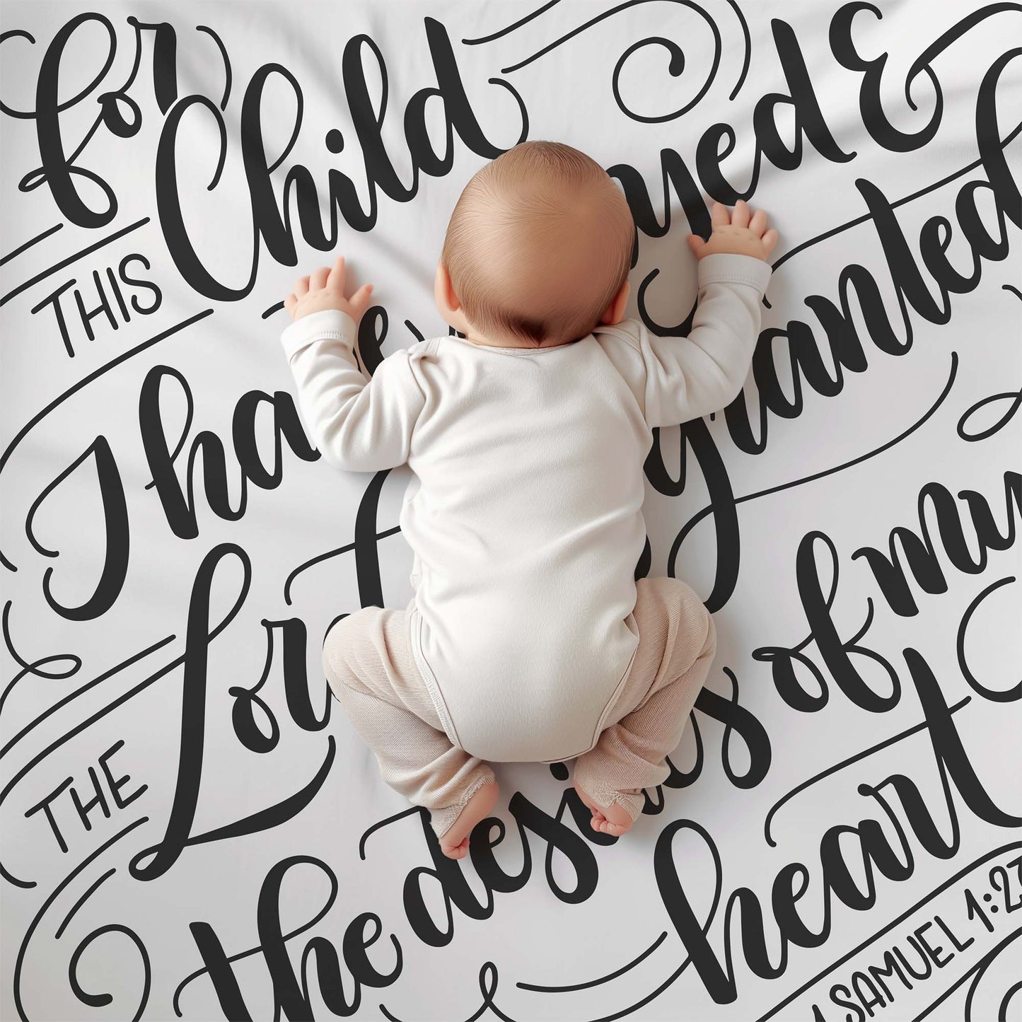 For this Child I have prayed - Lightweight Swaddle - howjoyfulshop