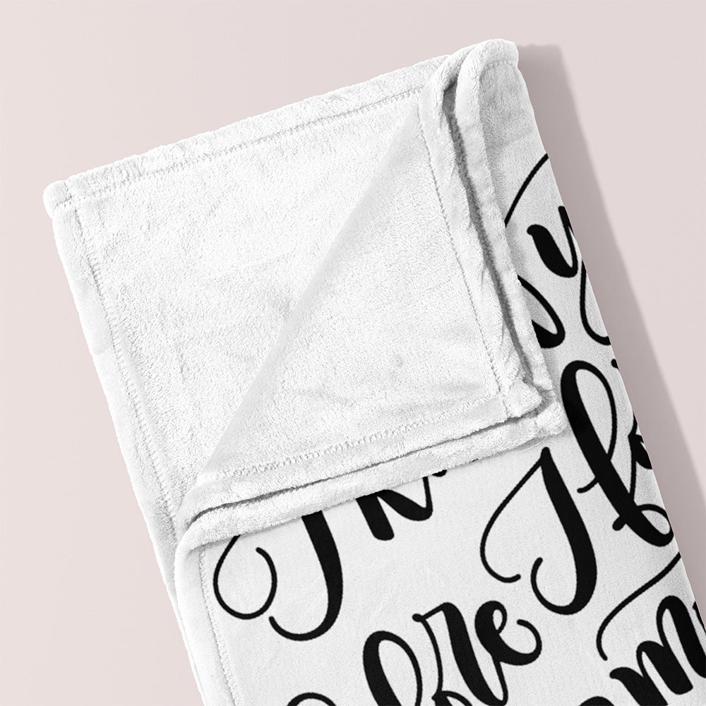 I knew you before I formed you in your mother's womb - Jeremiah 1:5 - Velveteen Blanket - howjoyfulshop