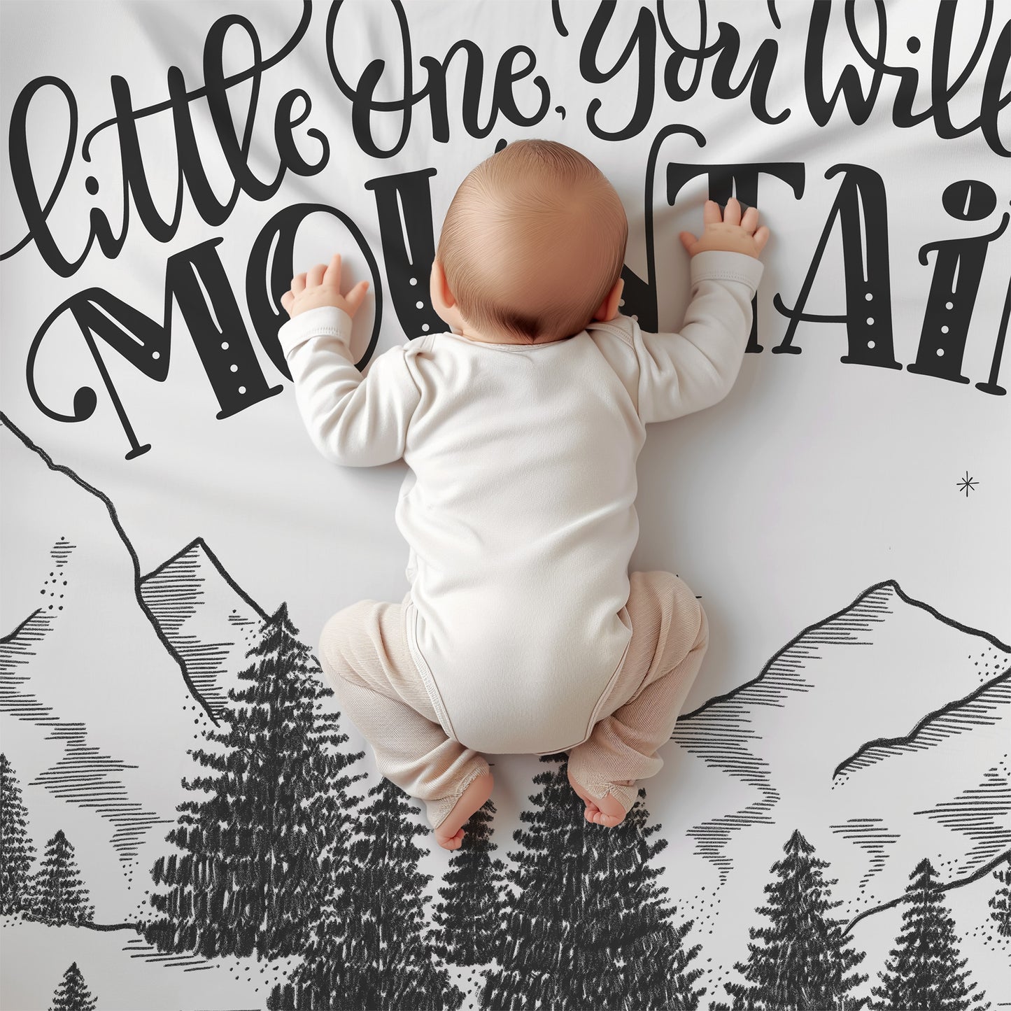 Little one, you will move mountains Area Rug - howjoyfulshop