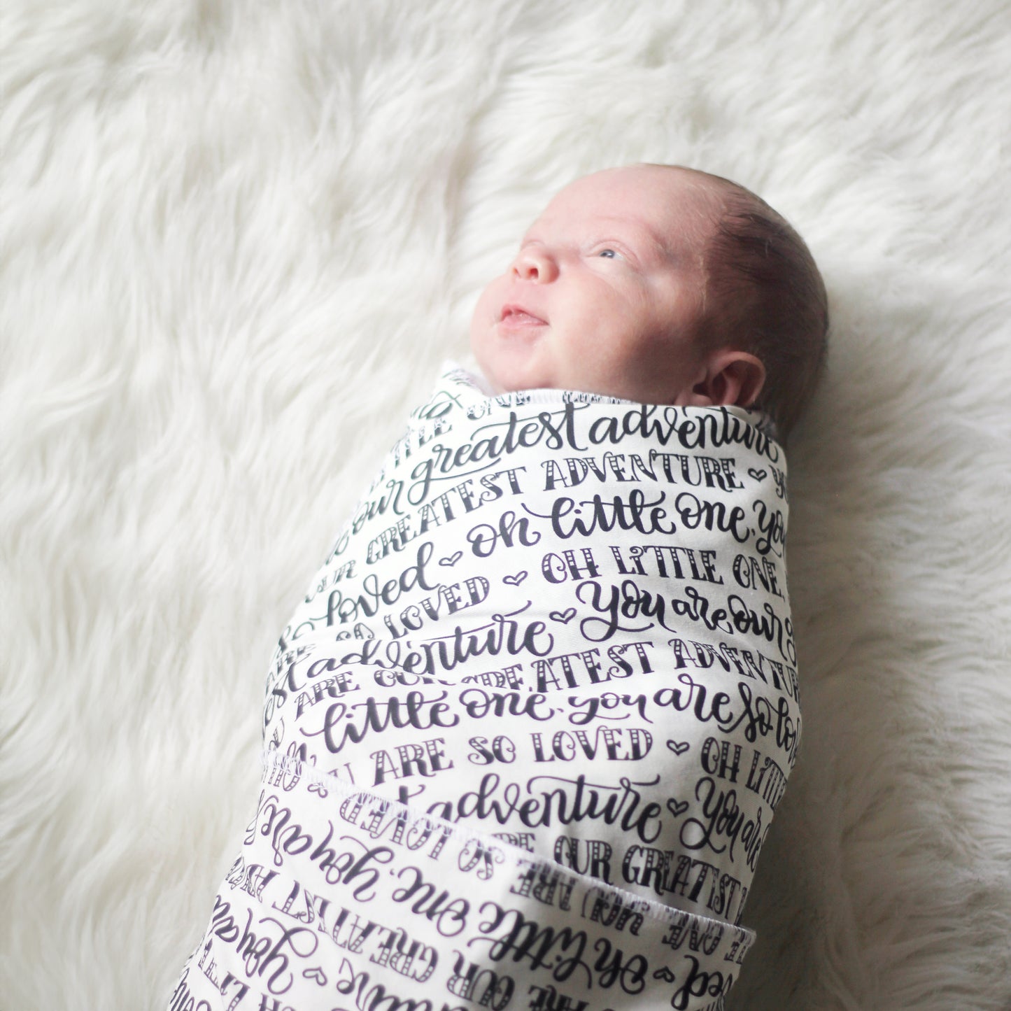 Little one, you are so loved - Lightweight Swaddle - howjoyfulshop