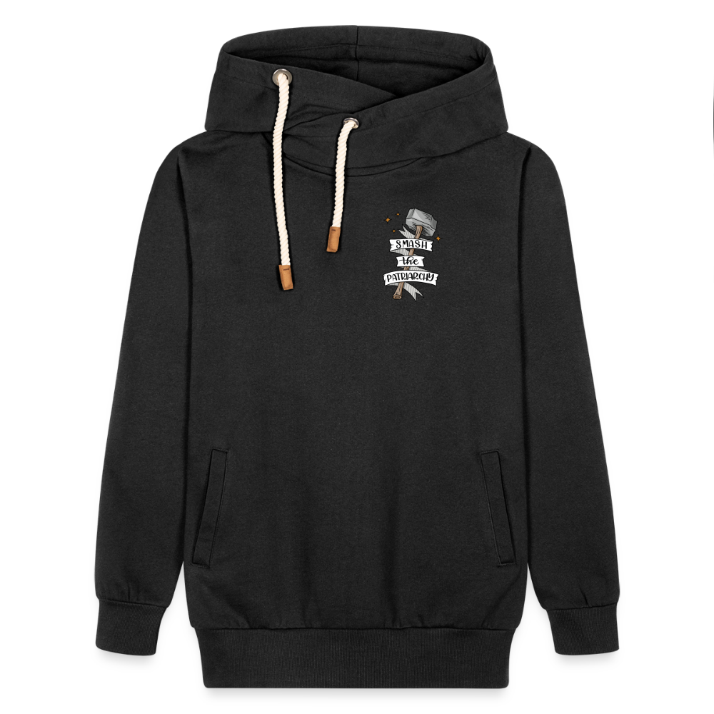 Smash the Patriarchy - Shawl Collar Hoodie - black