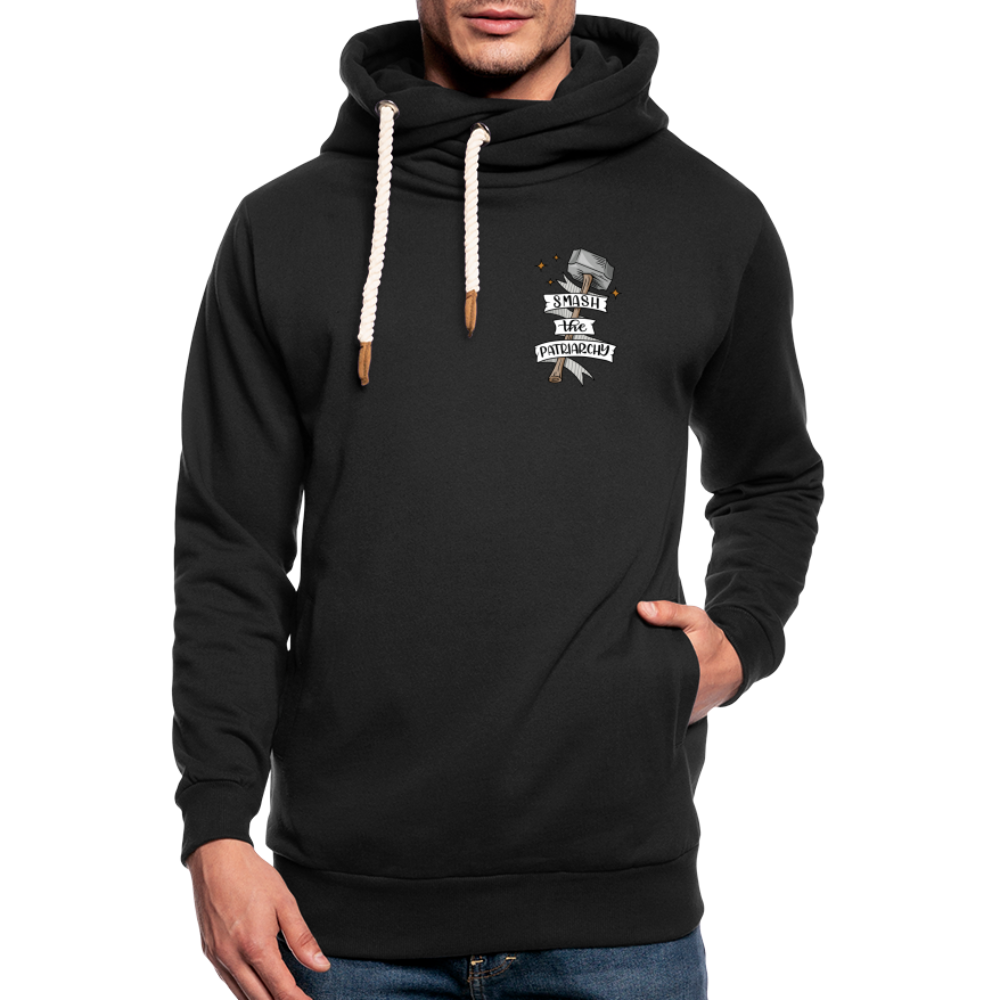 Smash the Patriarchy - Shawl Collar Hoodie - black