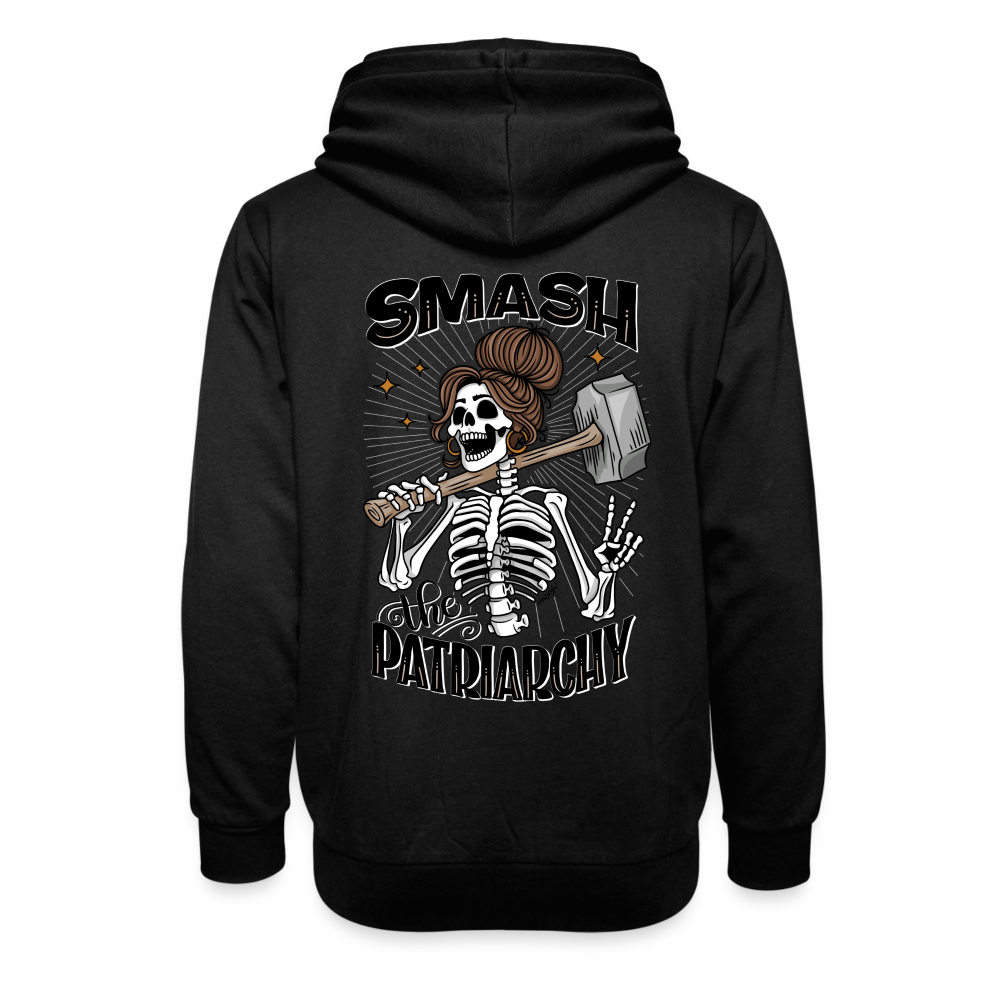Smash the Patriarchy - Shawl Collar Hoodie - black