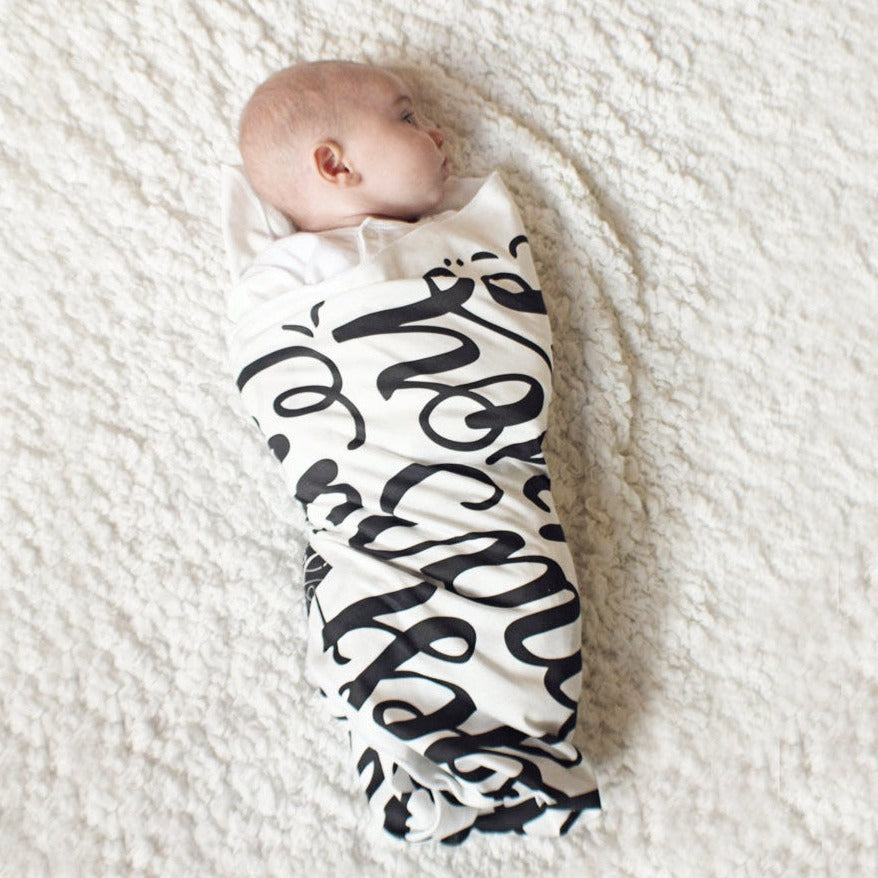 You are our biggest and most amazing adventure - Lightweight Swaddle - howjoyfulshop