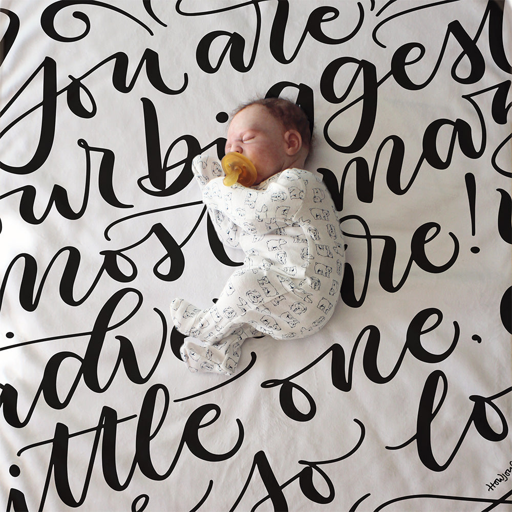 You are our biggest adventure, you are so loved - Velveteen Blanket - howjoyfulshop