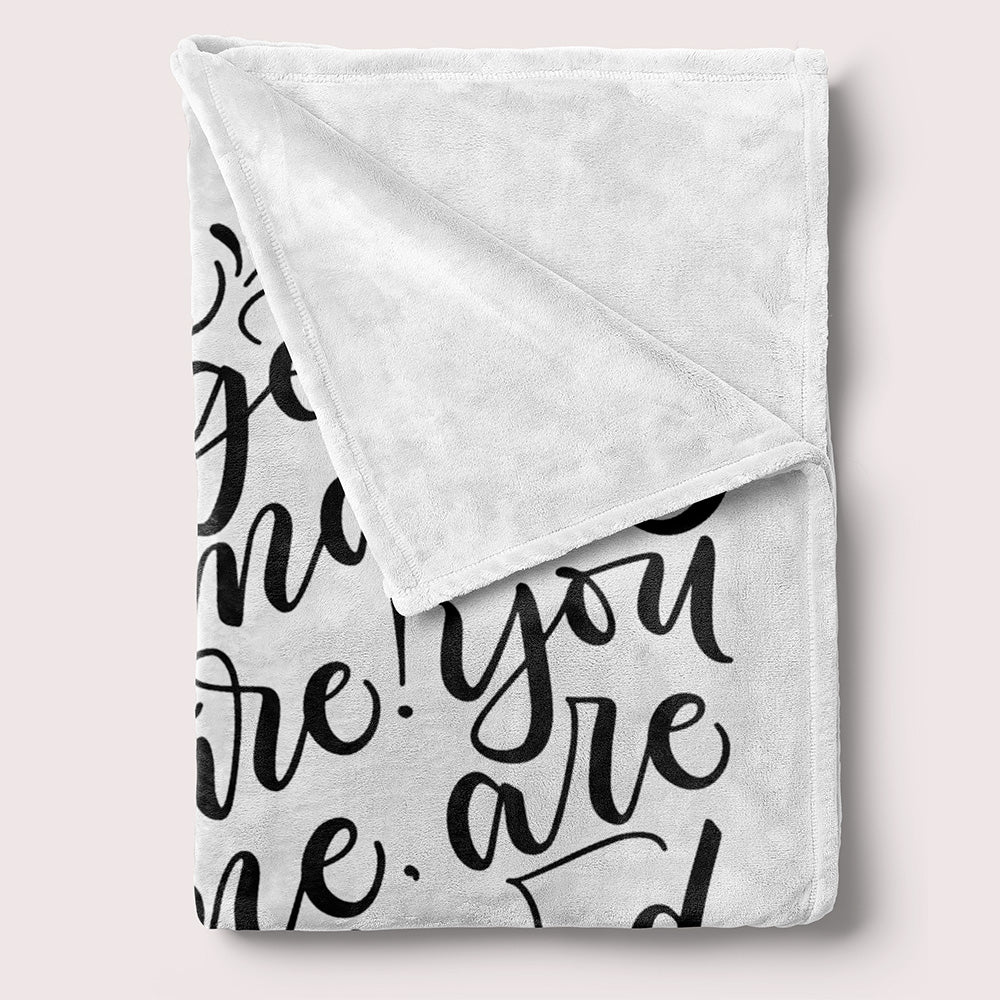 You are our biggest adventure, you are so loved - Velveteen Blanket - howjoyfulshop