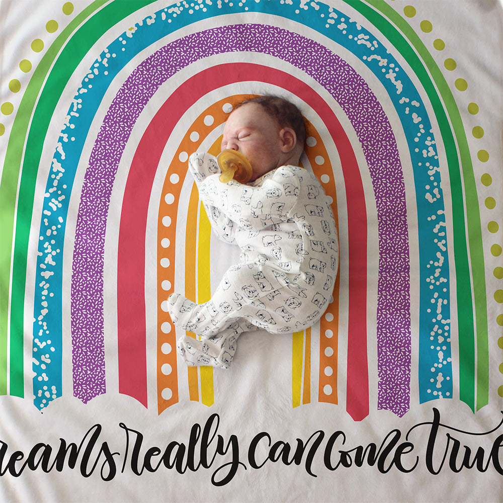 Dreams come true - Bright - Sherpa Blanket - howjoyfulshop