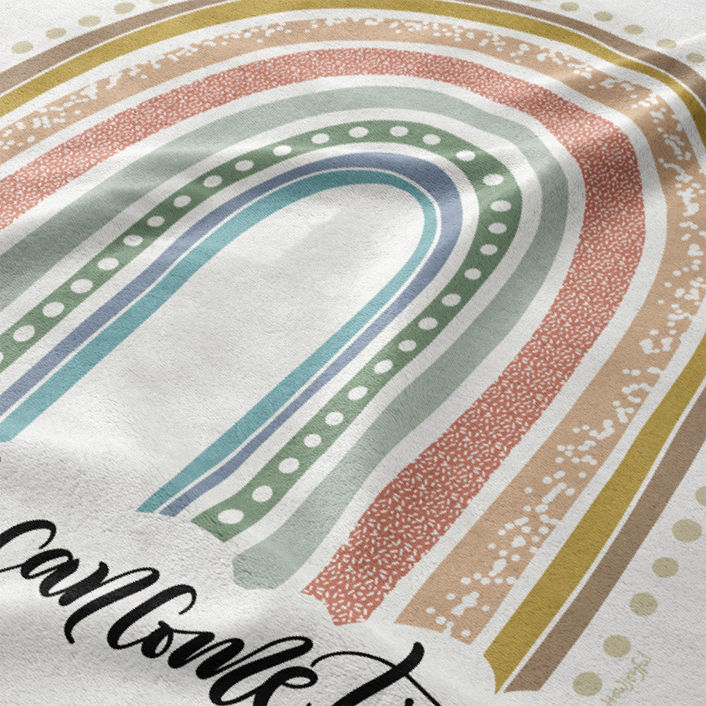 Dreams come true - Rainbow - Velveteen Blanket - howjoyfulshop