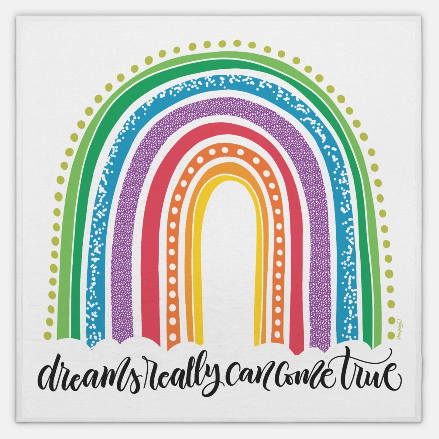 Dreams really do come true - Bright - Lightweight Swaddle - howjoyfulshop