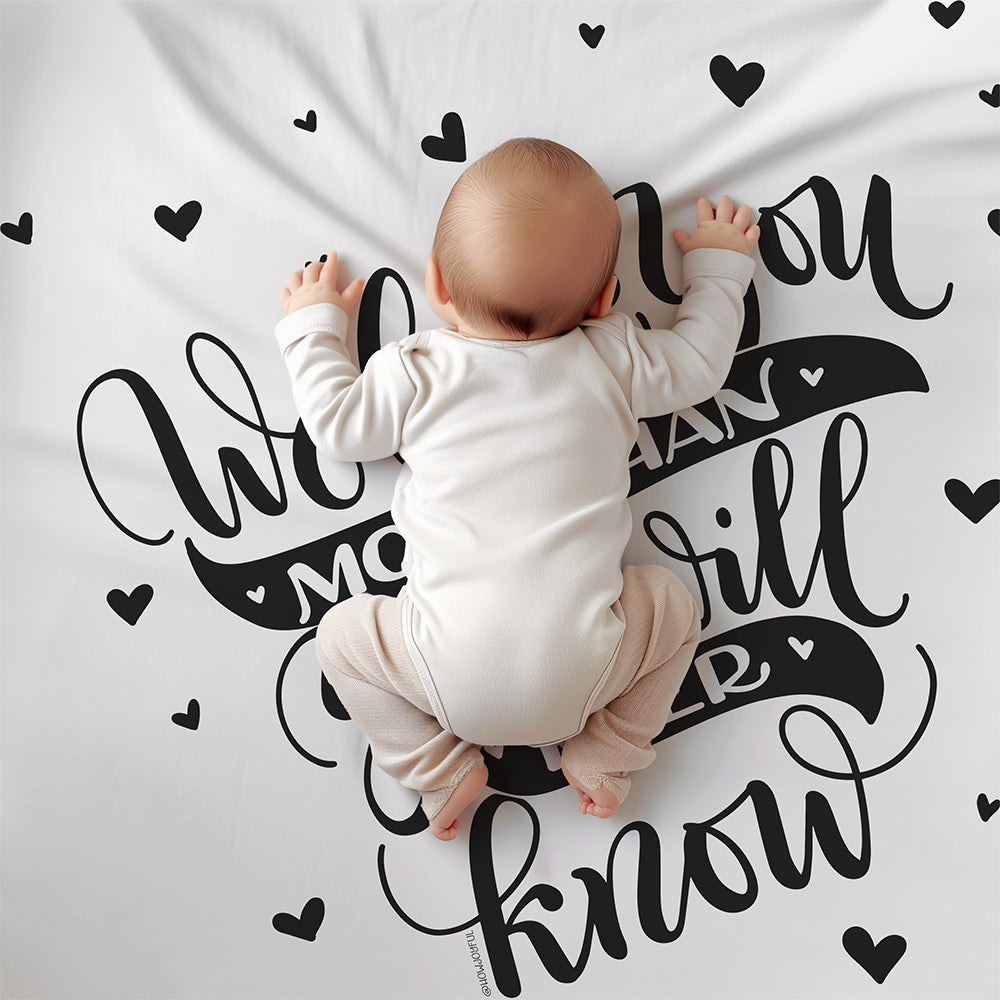 We love you more than you will ever know - Sherpa Blanket - howjoyfulshop