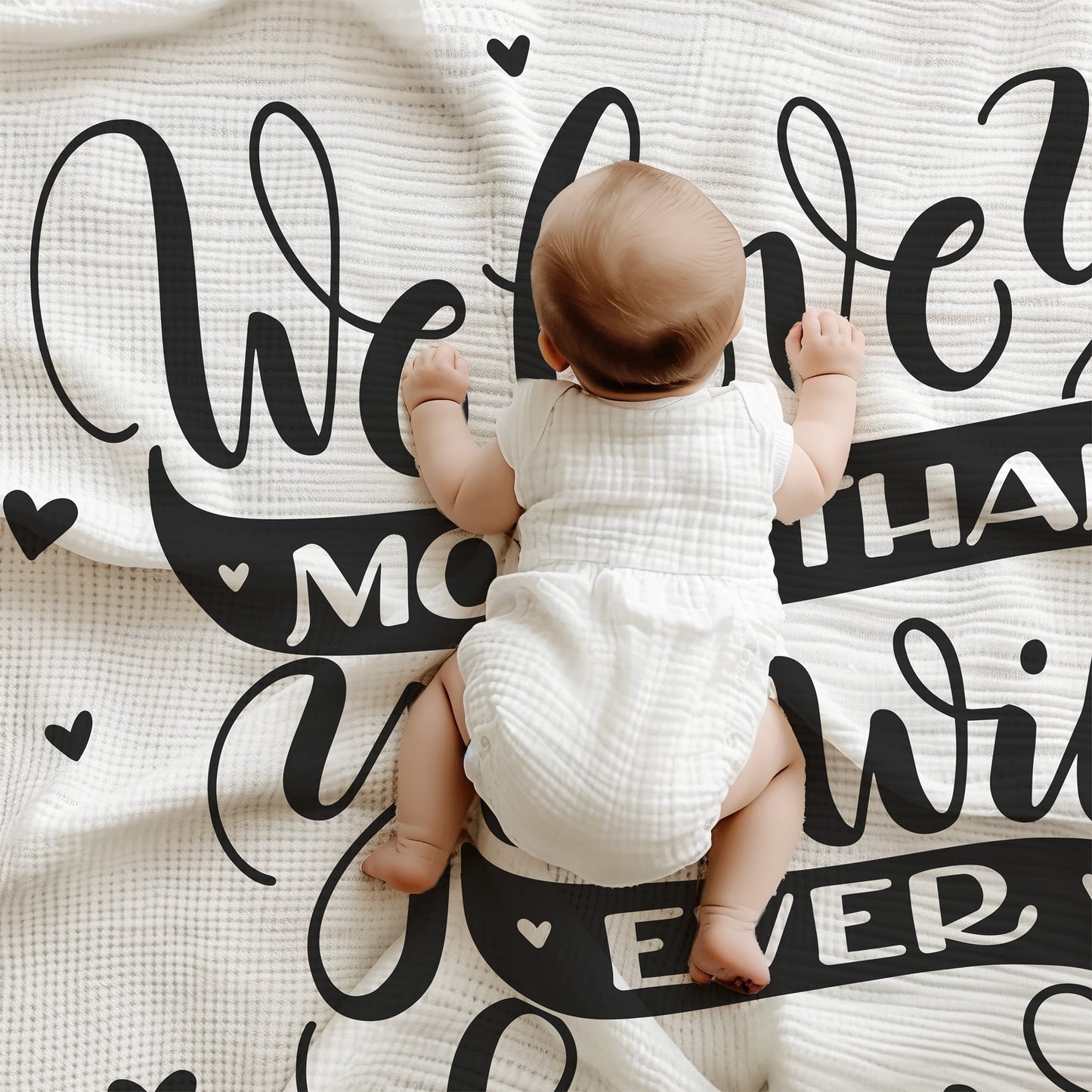 We love you - Lightweight Swaddle - howjoyfulshop