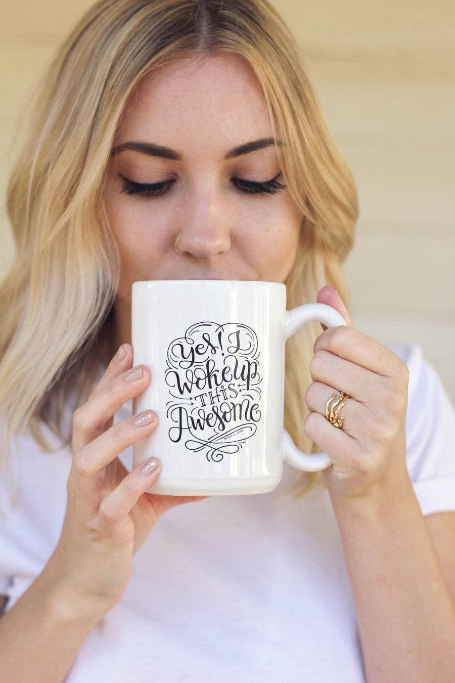 Yes I woke up this awesome - 15oz Mug - howjoyfulshop