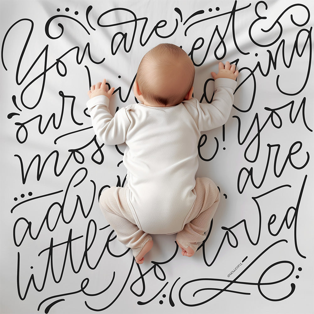 You are our biggest adventure - Lightweight Swaddle - howjoyfulshop