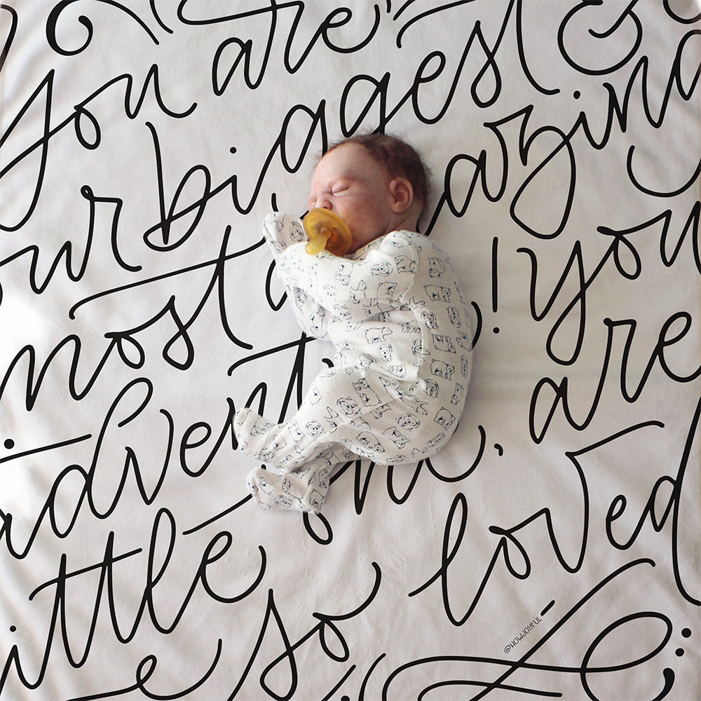 You are our biggest adventure - Lightweight Swaddle - howjoyfulshop