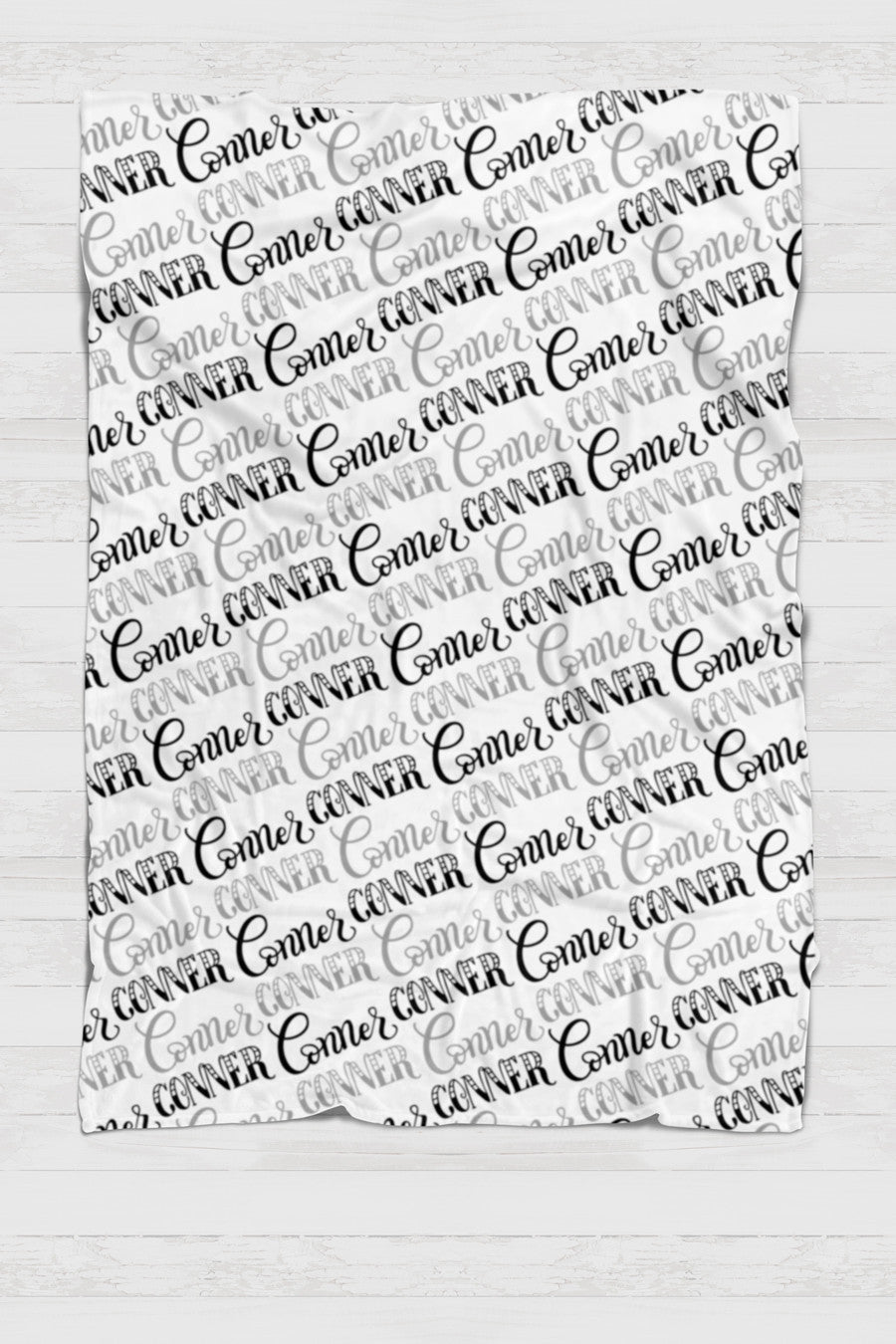 Fleece Blanket - Custom names with 2 colors - howjoyfulshop