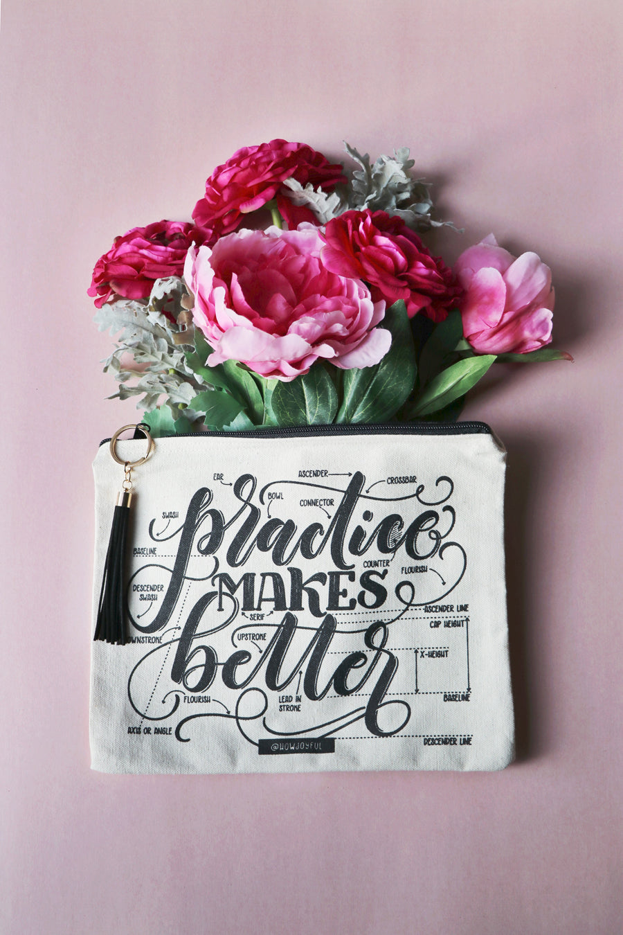 Pencil case - Practice makes better - howjoyfulshop