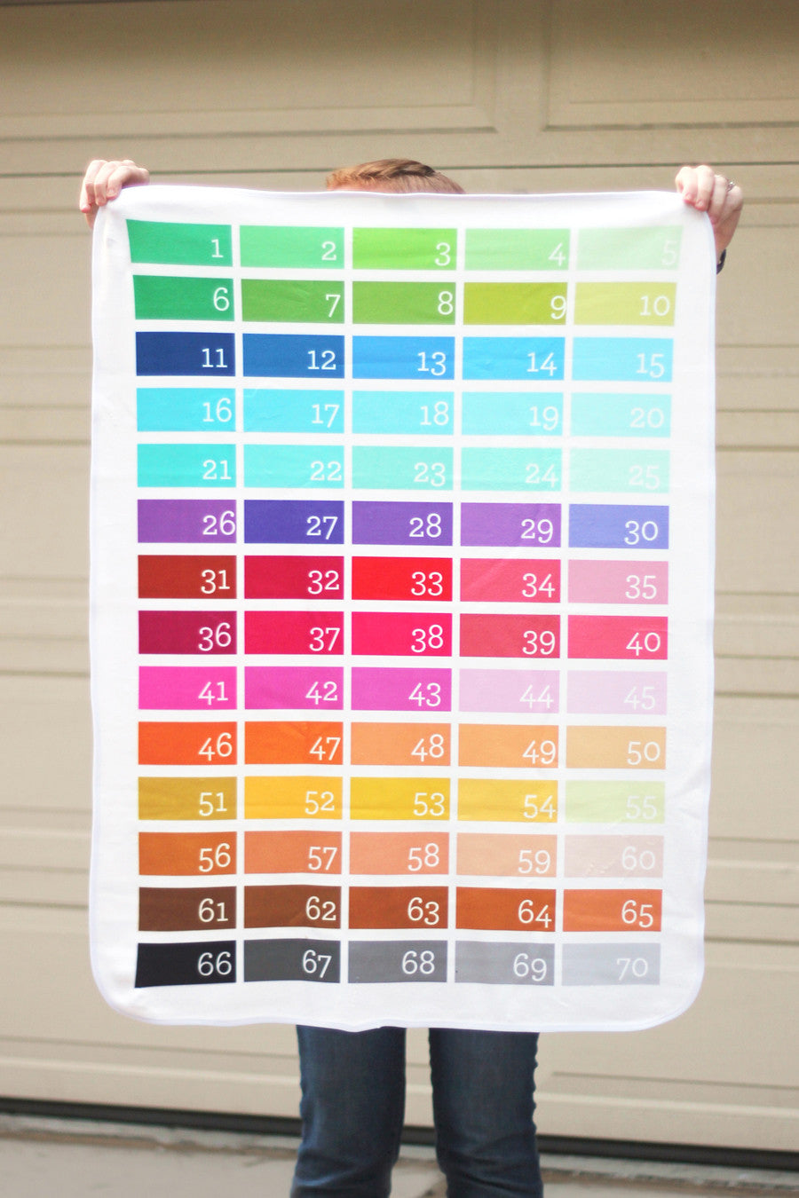 Personalized Swaddle - Hand-lettered name in one color - howjoyfulshop