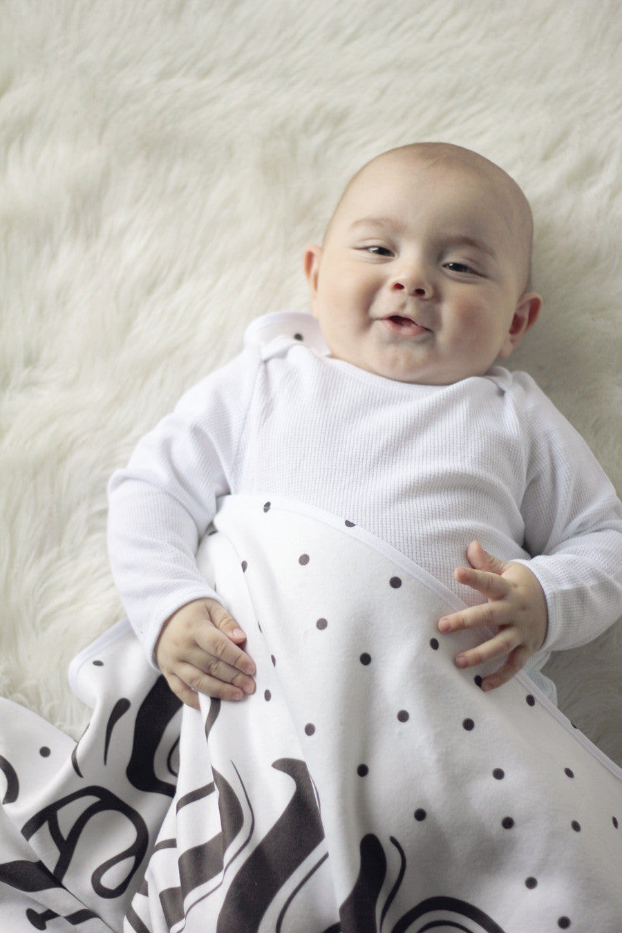 Swaddle - Organic cotton - LAP SIZE - Everyday I'm snugglin' - SALE - howjoyfulshop