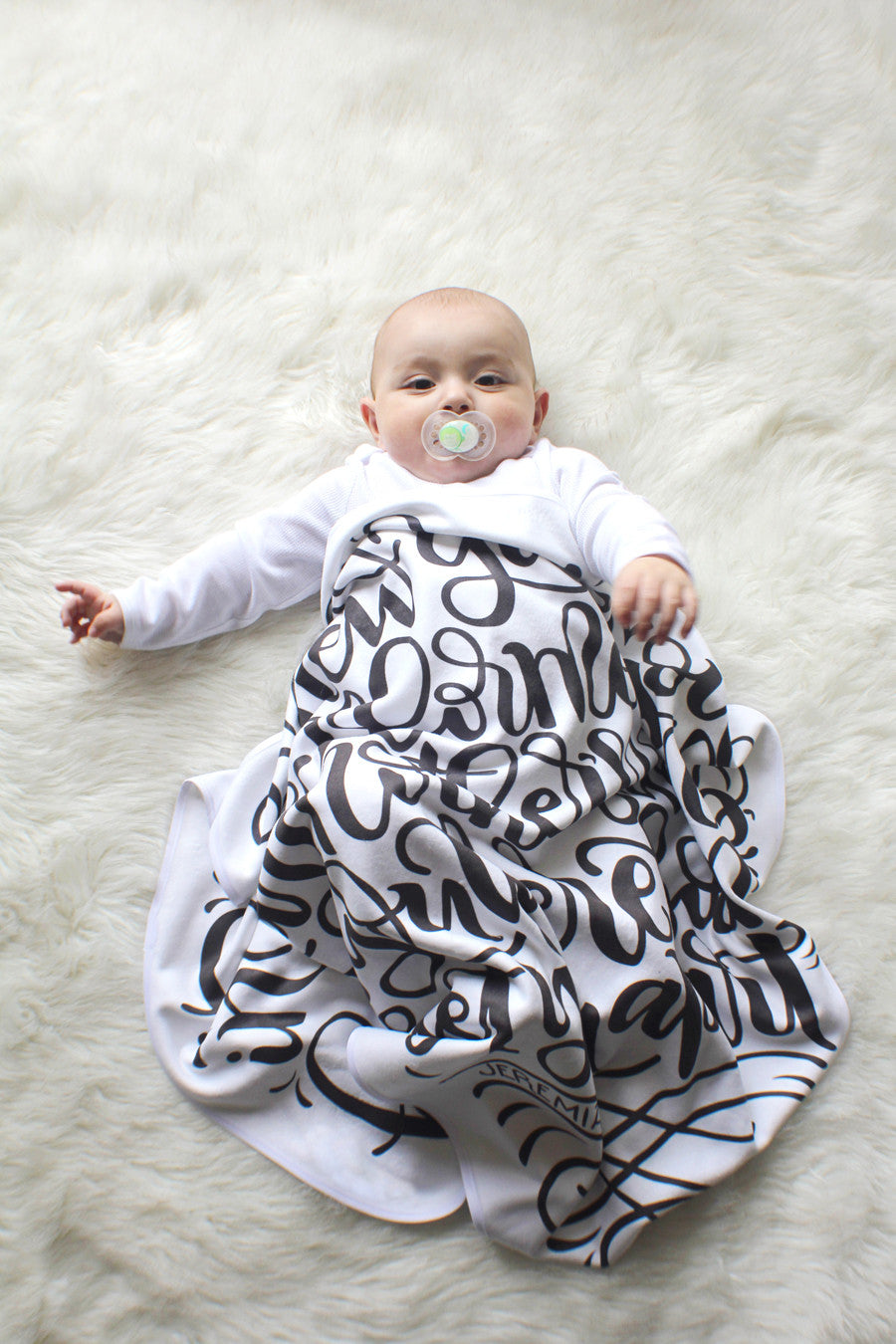 Swaddle - I knew you before I formed you in your mother's womb - Jeremiah 1:5 - LAP SIZE - SALE - howjoyfulshop