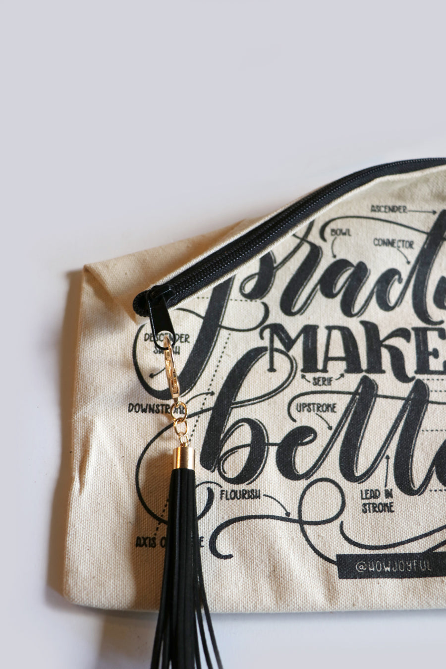 Pencil case - Practice makes better - howjoyfulshop