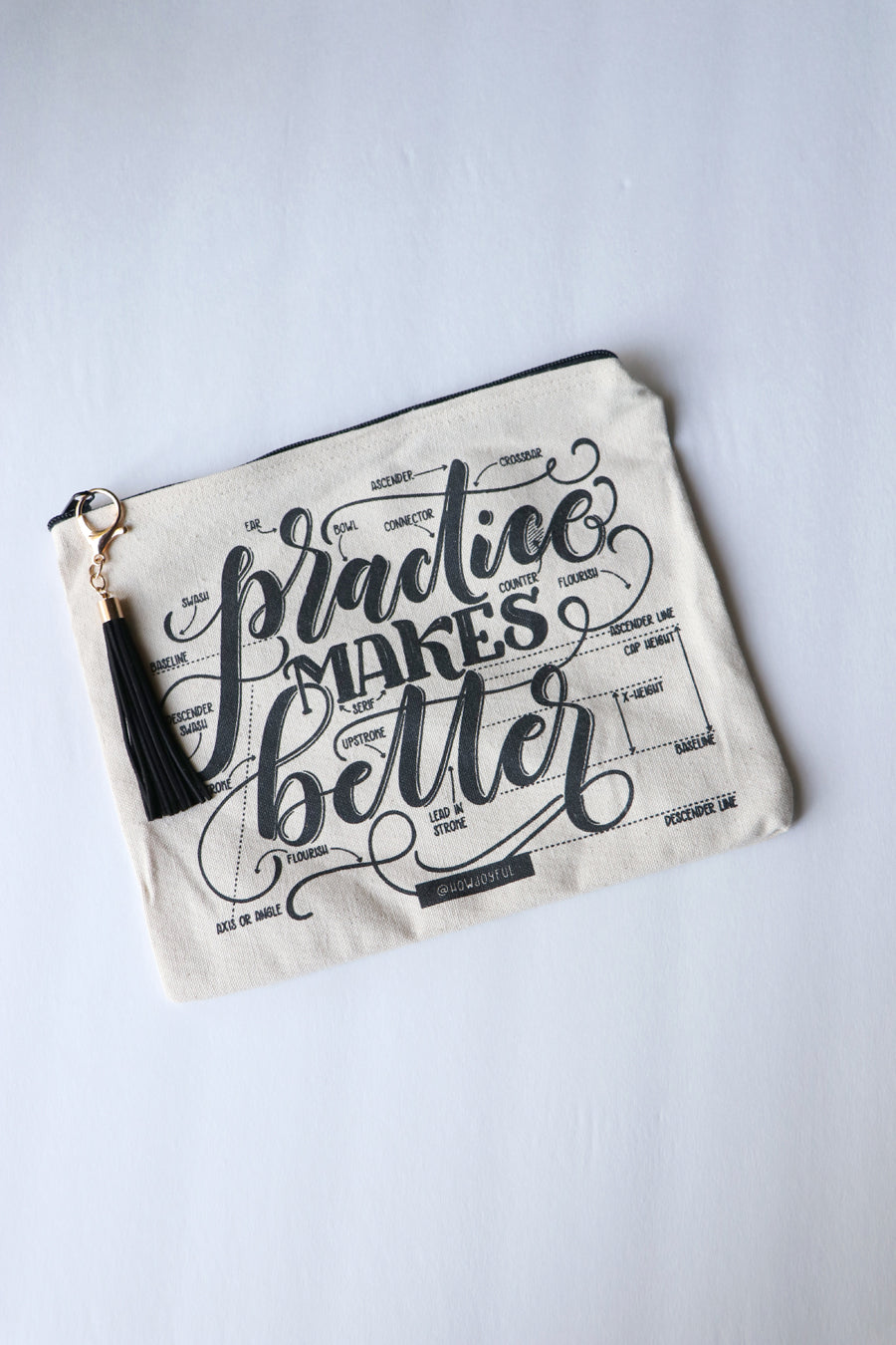 Pencil case - Practice makes better - howjoyfulshop