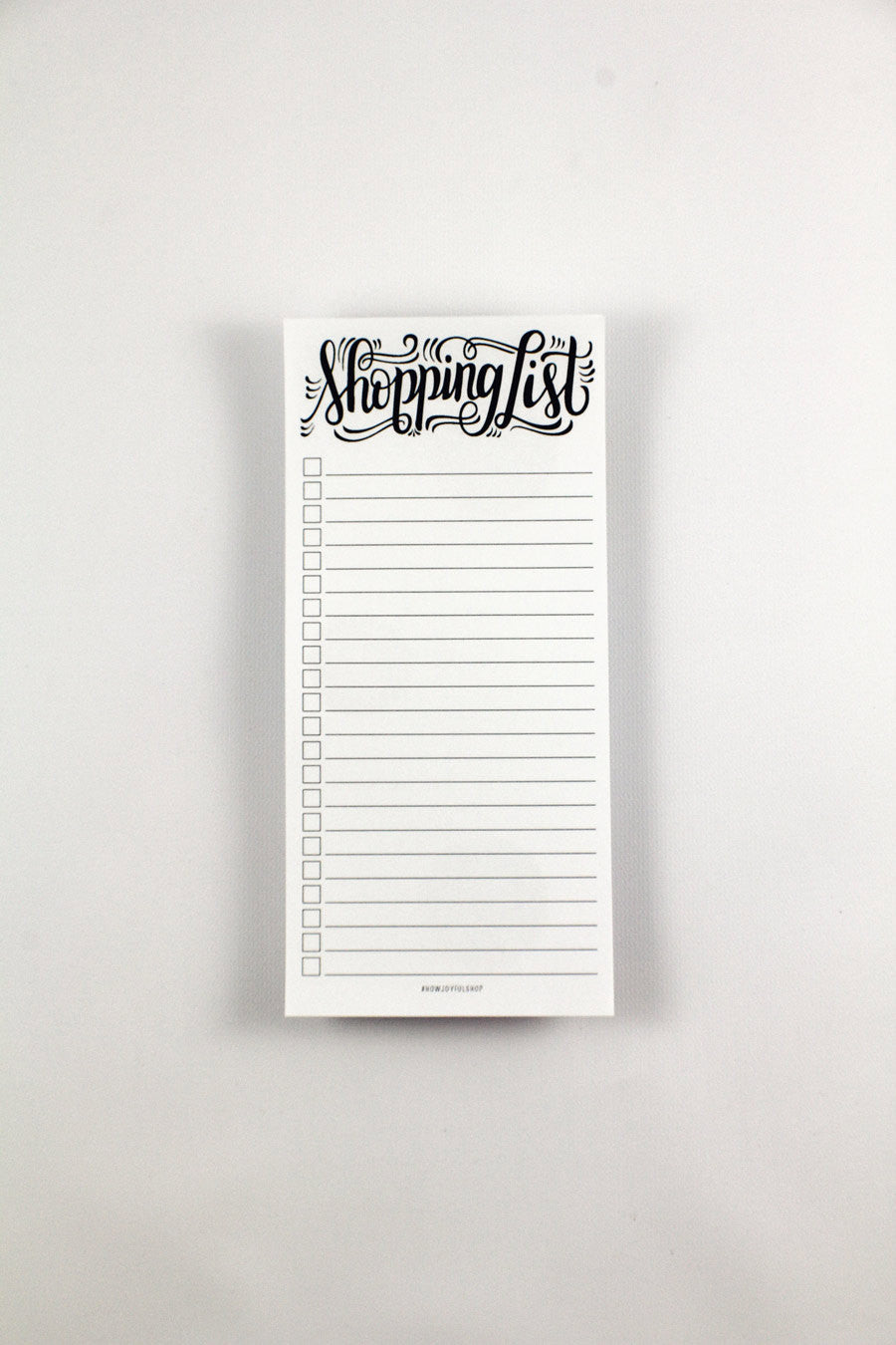 notepad - Shopping list - howjoyfulshop