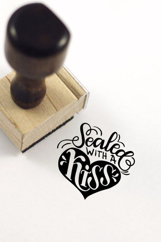Stamp - Sealed with a Kiss - SALE - howjoyfulshop