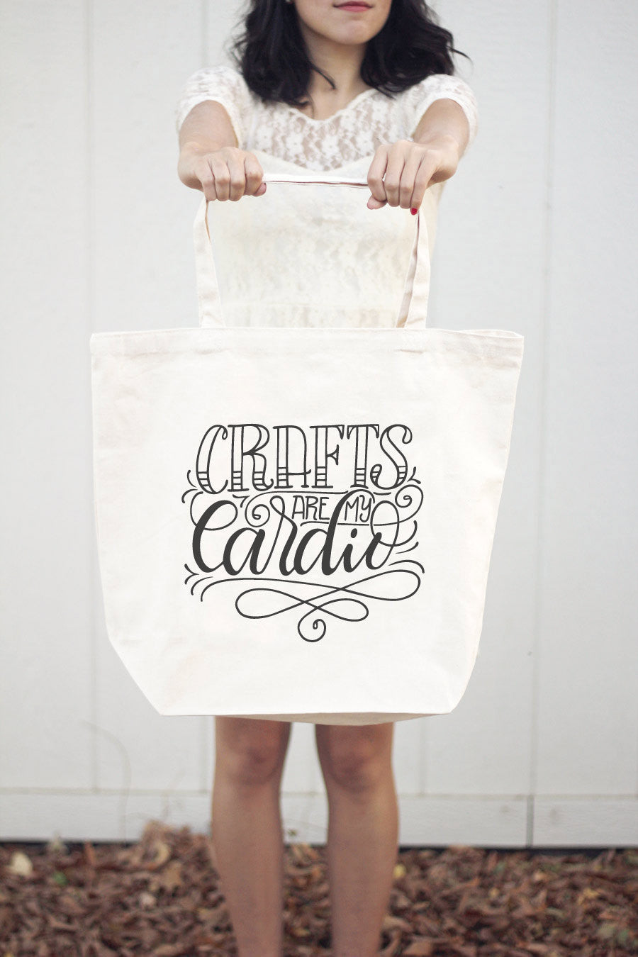 Big Tote bag - Crafts are my cardio - howjoyfulshop