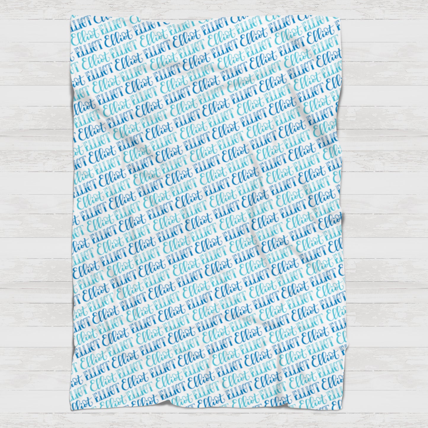 Fleece Blanket - Custom names with 2 colors - howjoyfulshop
