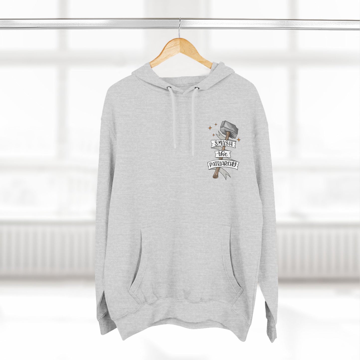 Smash the Patriarchy - Three-Panel Fleece Hoodie