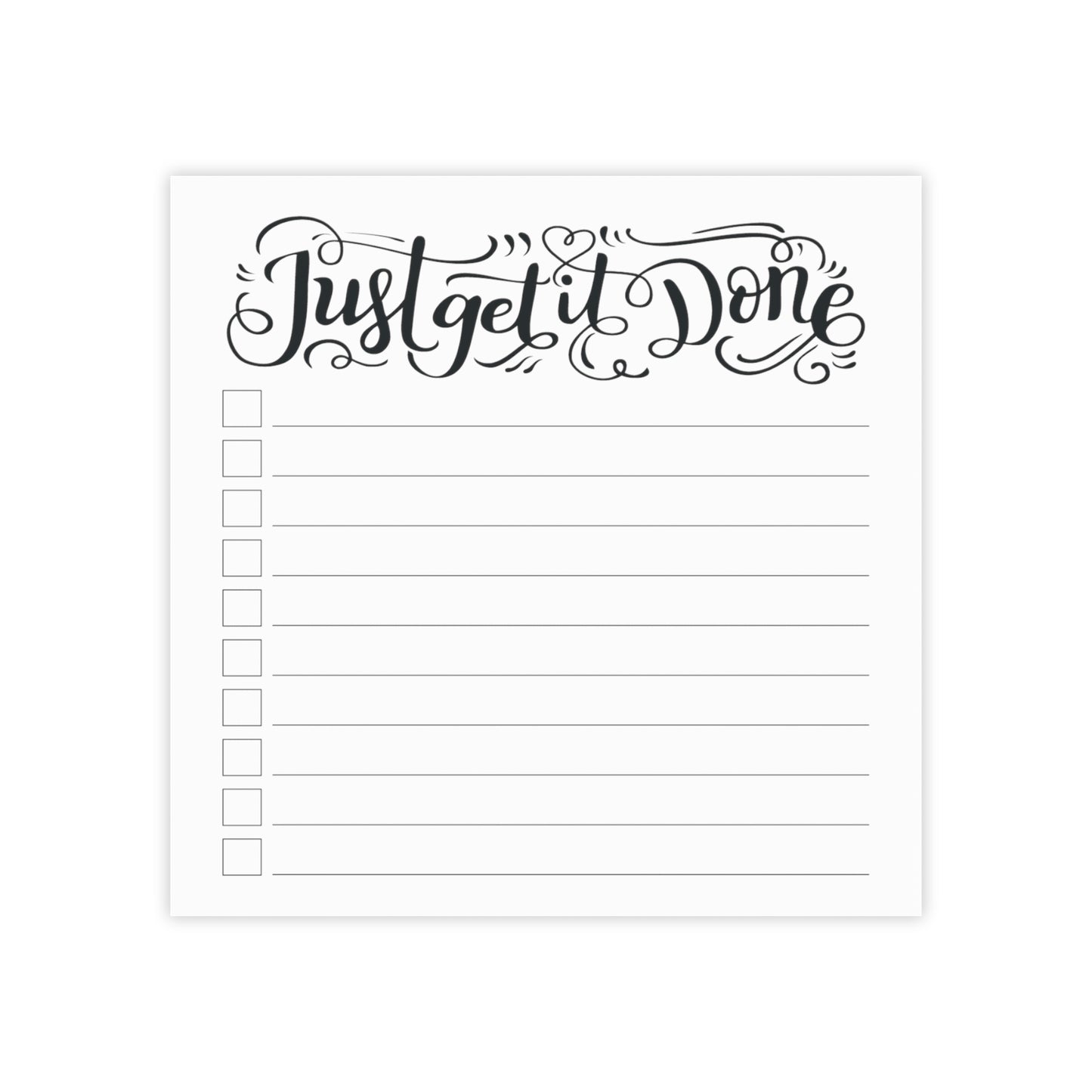 Just Get it Done List - Post-it® Note Pad - howjoyfulshop