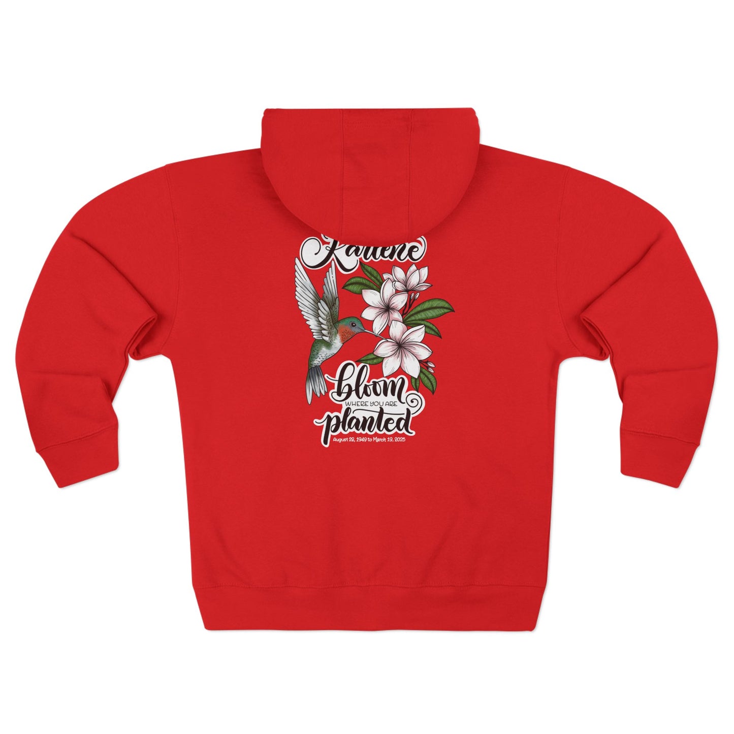 In honor of Karlene - Unisex Zipped Hoodie