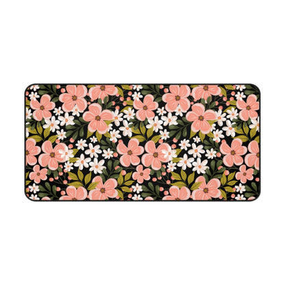 Pink Wildflower - Desk Mat - howjoyfulshop