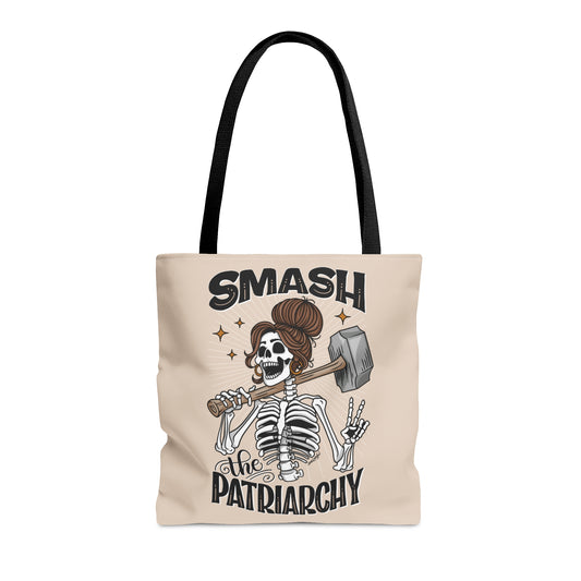 Smash the Patriarchy - Feminist - Woman's Empowerment Tote Bag Tan