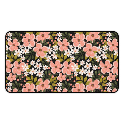 Pink Wildflower - Desk Mat - howjoyfulshop