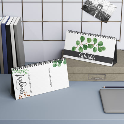 Perpetual Desk Calendar - Eucalyptus Greenery - howjoyfulshop
