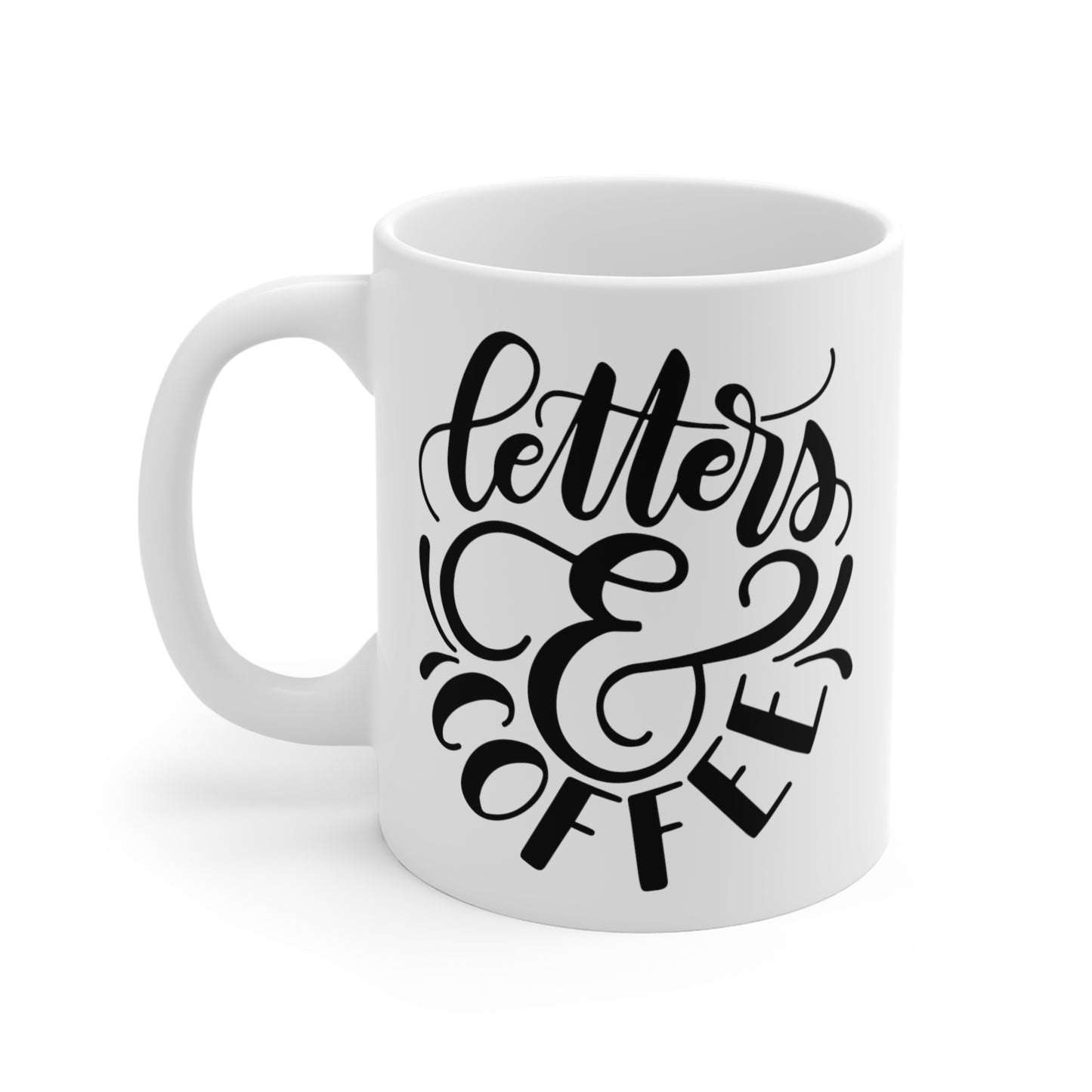 Letters and coffee - 11oz Mug - howjoyfulshop