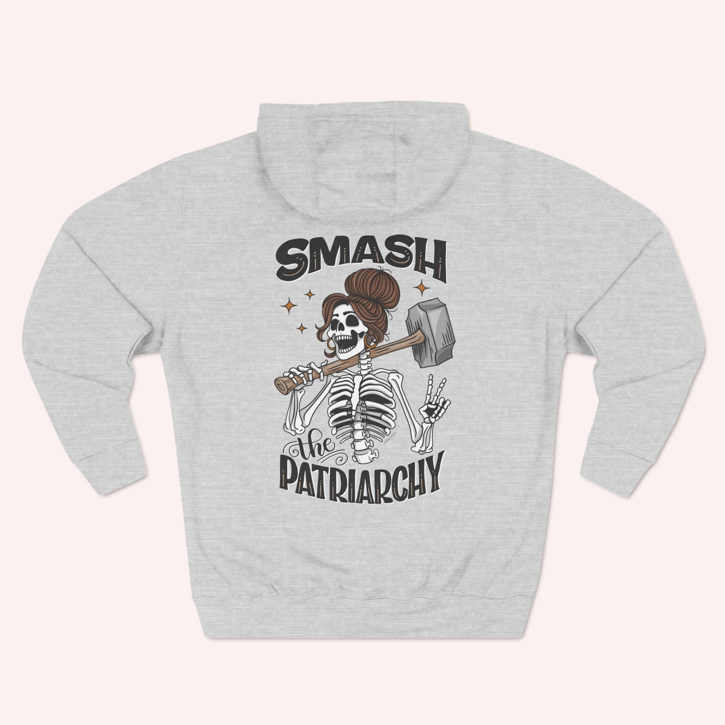 Smash the Patriarchy - Three-Panel Fleece Hoodie