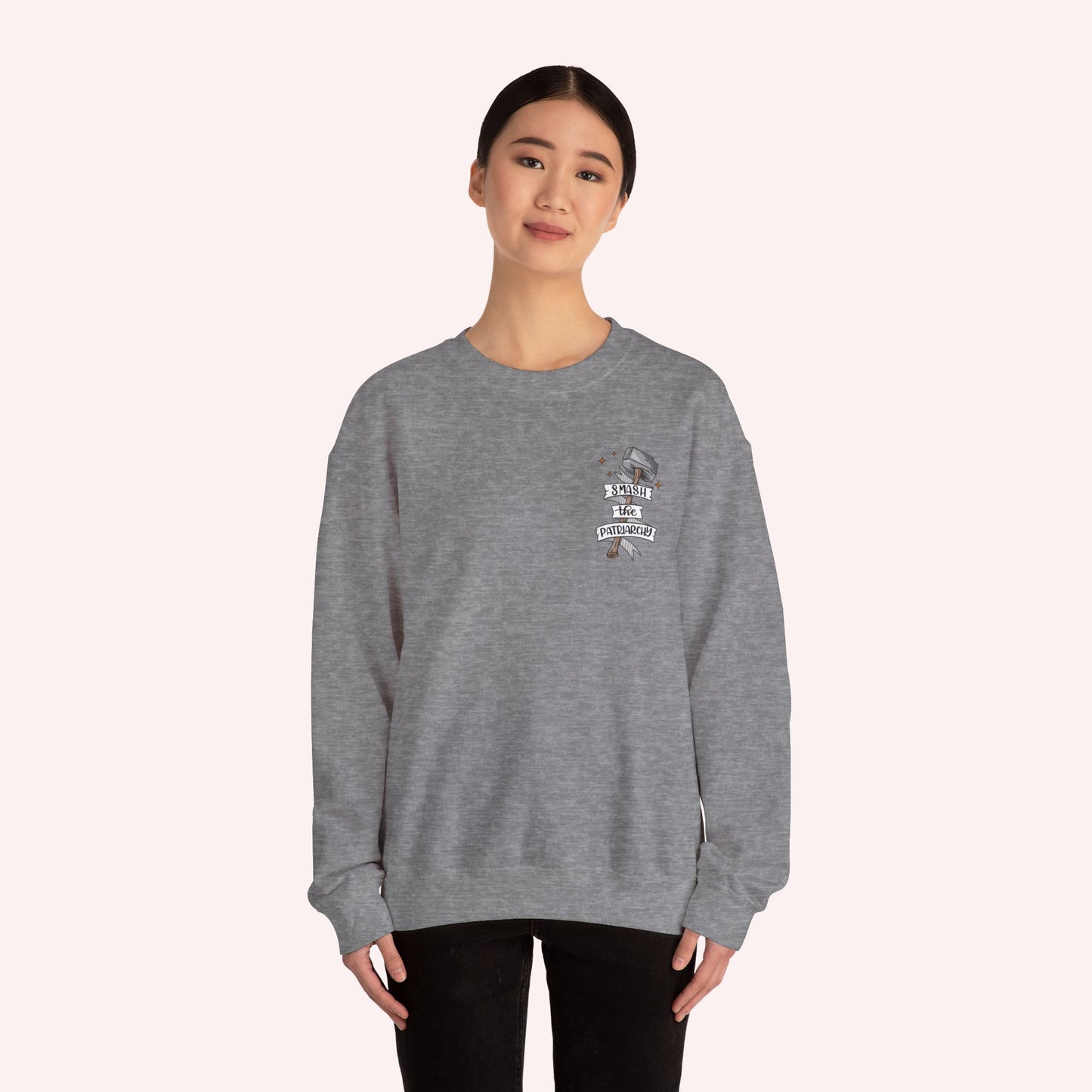 Smash the Patriarchy - Feminist - Unisex Crewneck Sweatshirt