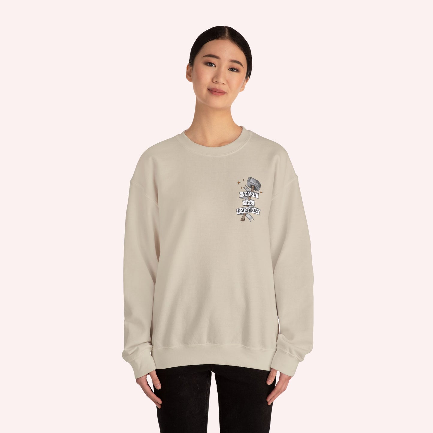 Smash the Patriarchy - Feminist - Unisex Crewneck Sweatshirt